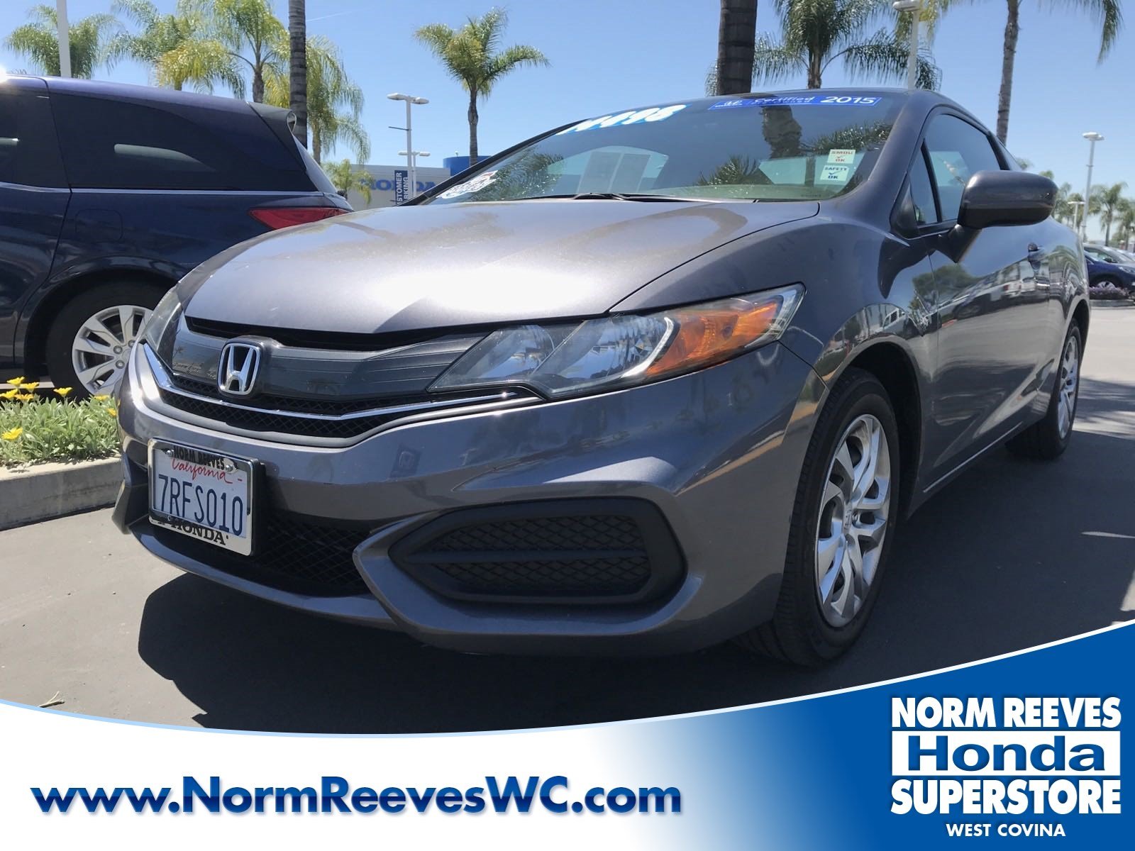 Certified Pre Owned 2015 Honda Civic Coupe Lx 2dr Car In West Covina